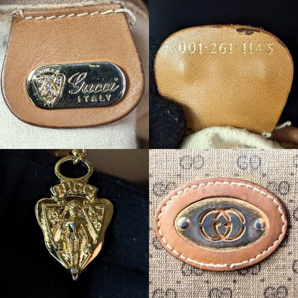 GUCCI MicroGG Vintage Bag + Pouch + Wallet + Etui + Coin Purse + Keyholder SET - Picture 4 of 16